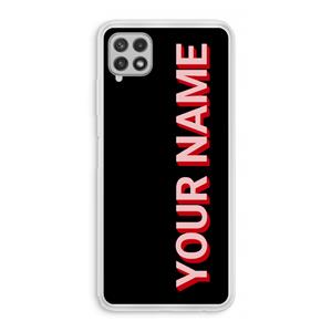 CaseCompany Namecase: Samsung Galaxy A22 4G Transparant Hoesje