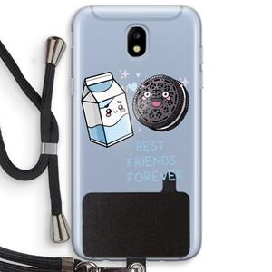 CaseCompany Best Friend Forever: Samsung Galaxy J5 (2017) Transparant Hoesje met koord
