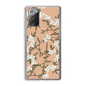 CaseCompany Blossoming spring: Samsung Galaxy Note 20 / Note 20 5G Transparant Hoesje