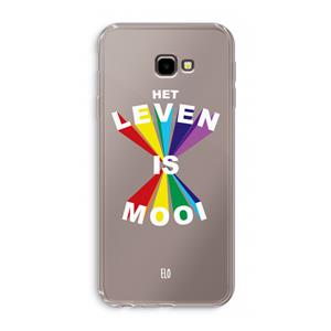 CaseCompany Het Leven Is Mooi: Samsung Galaxy J4 Plus Transparant Hoesje