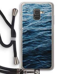 CaseCompany Oceaan: Samsung Galaxy A8 (2018) Transparant Hoesje met koord
