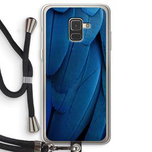 CaseCompany Pauw: Samsung Galaxy A8 (2018) Transparant Hoesje met koord