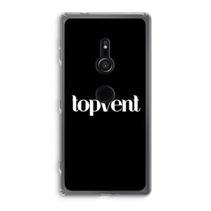 CaseCompany Topvent Zwart: Sony Xperia XZ2 Transparant Hoesje