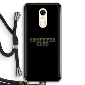 CaseCompany Retro: Xiaomi Redmi 5 Transparant Hoesje met koord