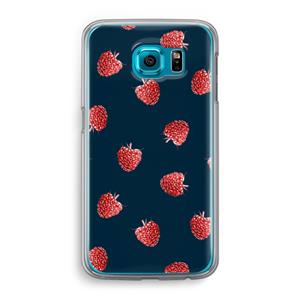 CaseCompany Framboosjes: Samsung Galaxy S6 Transparant Hoesje