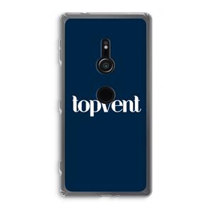 CaseCompany Topvent Navy: Sony Xperia XZ2 Transparant Hoesje