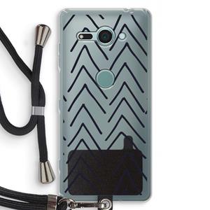CaseCompany Marrakech Arrows: Sony Xperia XZ2 Compact Transparant Hoesje met koord