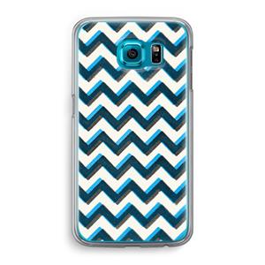 CaseCompany Onderbroken lijn: Samsung Galaxy S6 Transparant Hoesje