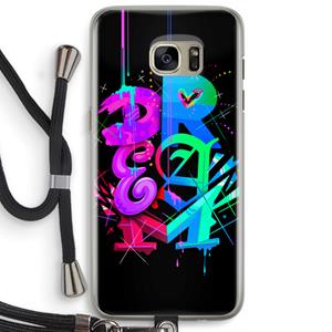 CaseCompany Dream: Samsung Galaxy S7 Edge Transparant Hoesje met koord