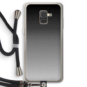 CaseCompany Musketon Halftone: Samsung Galaxy A8 (2018) Transparant Hoesje met koord