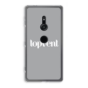 CaseCompany Topvent Grijs Wit: Sony Xperia XZ2 Transparant Hoesje