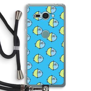 CaseCompany Visjes: Sony Xperia XZ2 Compact Transparant Hoesje met koord
