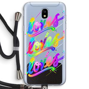 CaseCompany Loves: Samsung Galaxy J5 (2017) Transparant Hoesje met koord