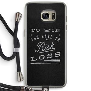 CaseCompany Risk loss: Samsung Galaxy S7 Edge Transparant Hoesje met koord