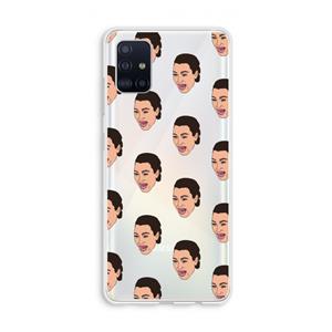CaseCompany Ugly Cry Call: Galaxy A51 4G Transparant Hoesje
