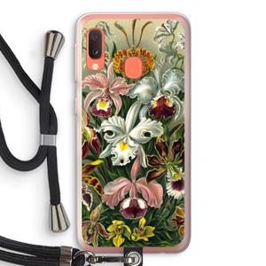 CaseCompany Haeckel Orchidae: Samsung Galaxy A20e Transparant Hoesje met koord
