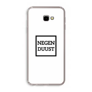 CaseCompany Negenduust vierkant: Samsung Galaxy J4 Plus Transparant Hoesje