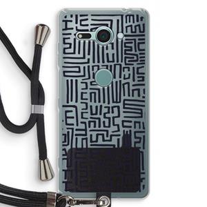 CaseCompany Moroccan Print: Sony Xperia XZ2 Compact Transparant Hoesje met koord