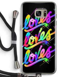 CaseCompany Loves: Samsung Galaxy S7 Edge Transparant Hoesje met koord