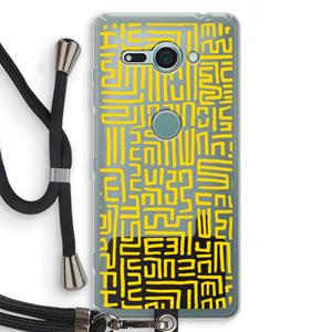 CaseCompany Majorelle Blue Print: Sony Xperia XZ2 Compact Transparant Hoesje met koord