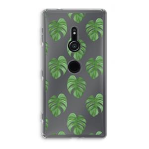 CaseCompany Monstera leaves: Sony Xperia XZ2 Transparant Hoesje