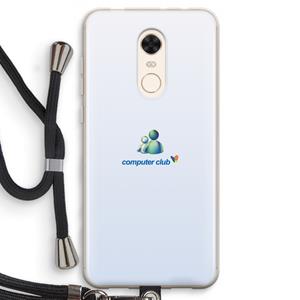 CaseCompany MSN: Xiaomi Redmi 5 Transparant Hoesje met koord