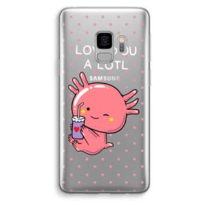 CaseCompany Love You A Lotl: Samsung Galaxy S9 Transparant Hoesje
