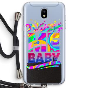 CaseCompany Touch Me: Samsung Galaxy J5 (2017) Transparant Hoesje met koord