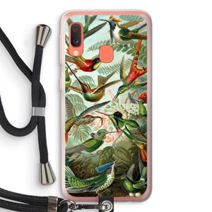 CaseCompany Haeckel Trochilidae: Samsung Galaxy A20e Transparant Hoesje met koord