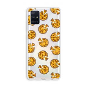 CaseCompany You Had Me At Pizza: Galaxy A51 4G Transparant Hoesje