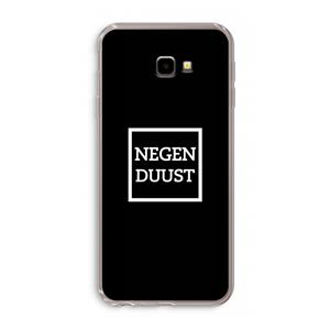 CaseCompany Negenduust black: Samsung Galaxy J4 Plus Transparant Hoesje