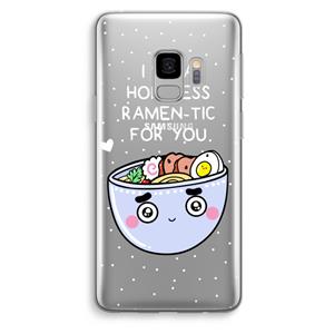 CaseCompany I'm A Hopeless Ramen-Tic For You: Samsung Galaxy S9 Transparant Hoesje