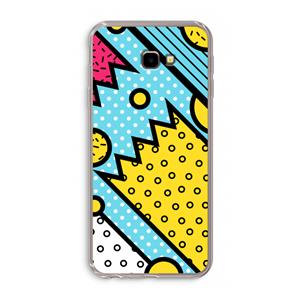 CaseCompany Pop Art #1: Samsung Galaxy J4 Plus Transparant Hoesje
