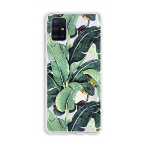 CaseCompany Bananenbladeren: Galaxy A51 4G Transparant Hoesje