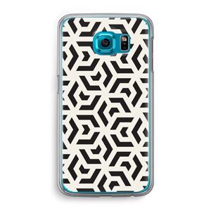 CaseCompany Crazy pattern: Samsung Galaxy S6 Transparant Hoesje