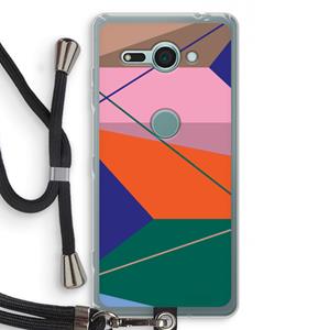 CaseCompany Gestalte 1: Sony Xperia XZ2 Compact Transparant Hoesje met koord