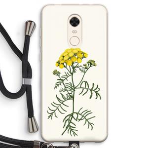 CaseCompany Tansy: Xiaomi Redmi 5 Transparant Hoesje met koord