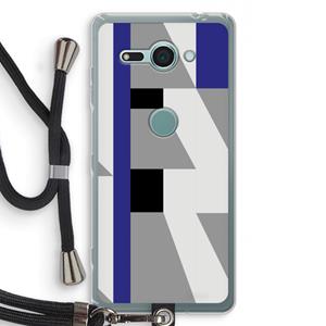 CaseCompany Gestalte 2: Sony Xperia XZ2 Compact Transparant Hoesje met koord