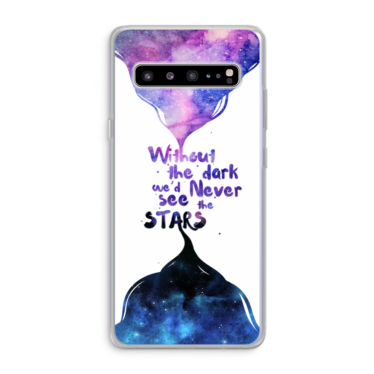 CaseCompany Stars quote: Samsung Galaxy S10 5G Transparant Hoesje