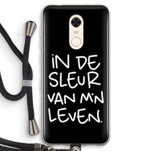 CaseCompany De Sleur: Xiaomi Redmi 5 Transparant Hoesje met koord