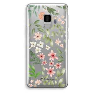 CaseCompany Botanical sweet flower heaven: Samsung Galaxy S9 Transparant Hoesje