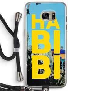 CaseCompany Habibi Majorelle : Samsung Galaxy S7 Edge Transparant Hoesje met koord
