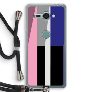 CaseCompany Gestalte 4: Sony Xperia XZ2 Compact Transparant Hoesje met koord