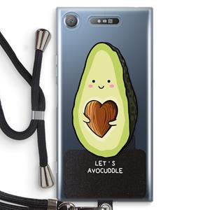CaseCompany Avocuddle: Sony Xperia XZ1 Transparant Hoesje met koord
