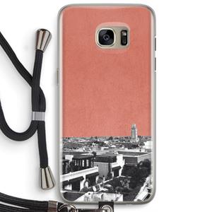 CaseCompany Marrakech Skyline : Samsung Galaxy S7 Edge Transparant Hoesje met koord