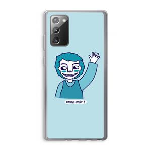 CaseCompany Zwaai: Samsung Galaxy Note 20 / Note 20 5G Transparant Hoesje