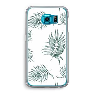 CaseCompany Simple leaves: Samsung Galaxy S6 Transparant Hoesje