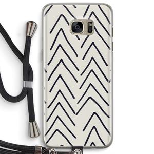 CaseCompany Marrakech Arrows: Samsung Galaxy S7 Edge Transparant Hoesje met koord