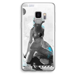 CaseCompany I will not feel a thing: Samsung Galaxy S9 Transparant Hoesje