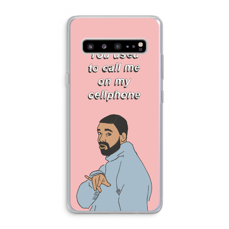 CaseCompany Hotline bling: Samsung Galaxy S10 5G Transparant Hoesje